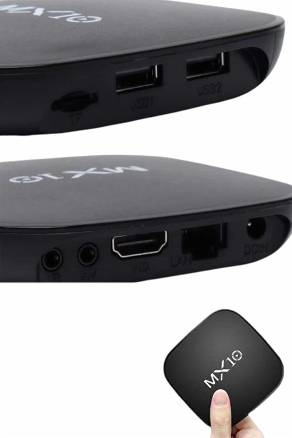 2.4G Wifi Tv Box Medya Oynatıcı TV Uyumlu MX Box Kutusu Android TV