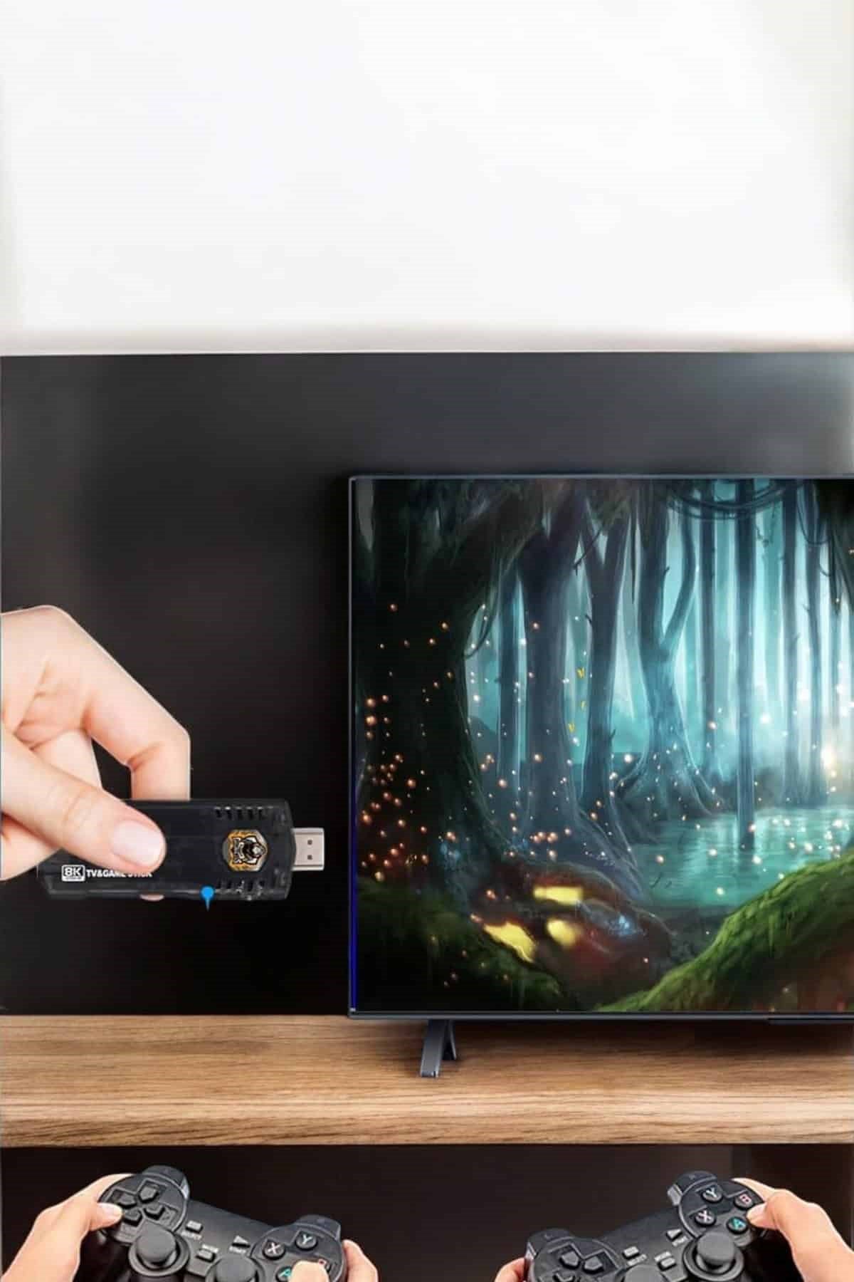 20.000 Oyunlu Premium Model Oyun Konsolu 8k Android Tv HD Game Stick