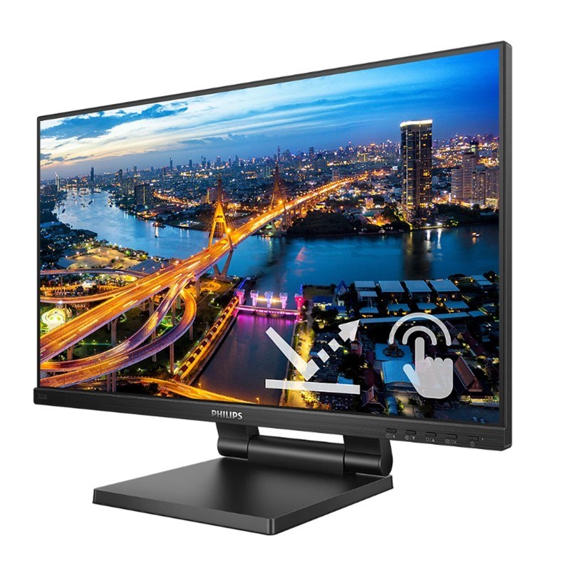21.5 222B1TC/00 IPS 4MS 75MHZ 1XVGA 1XHDMI 1XDP 1XUSB 3.2 FHD 1920X1080 HOPARLÖR DOKUNMATİK EKRAN VESA SİYAH