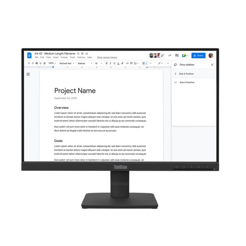 21.5 S22-4E THINKVISION 64CBKAT6TK FHD 4MS 100HZ HDMI+VGA WLED MONITOR (3 YIL GARANTİ)