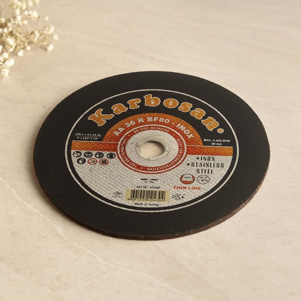 230 mm Inox Metal Kesici Disk 1,92 mm ? 22 mm Delik