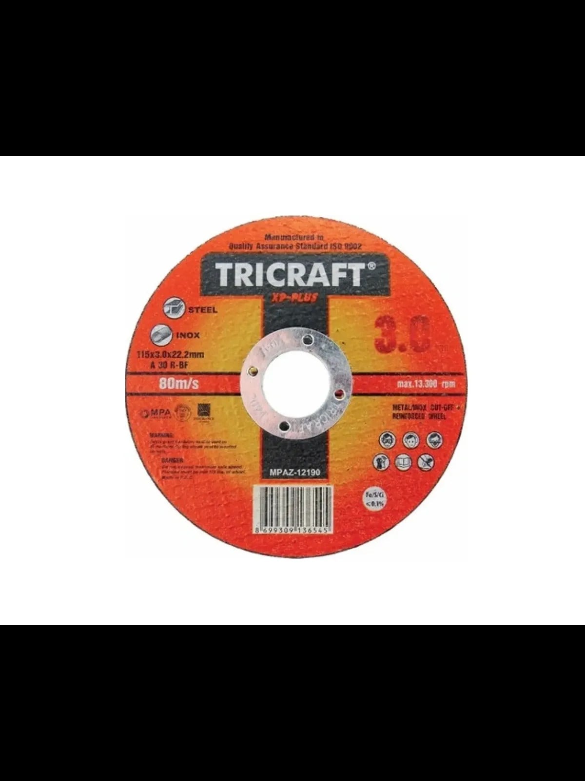 230x3.0x22mm Metal Kesici Taş MES 3304