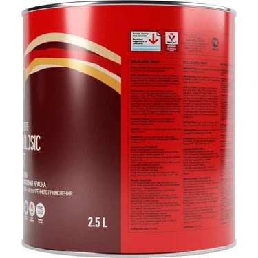 2,5 Lt Krom Sarı Renkli Selülozik Parlak Ahşap Boyası