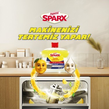 250 ml Limon Kokusuyla Bulaşık Makinesi Temizleyicisi