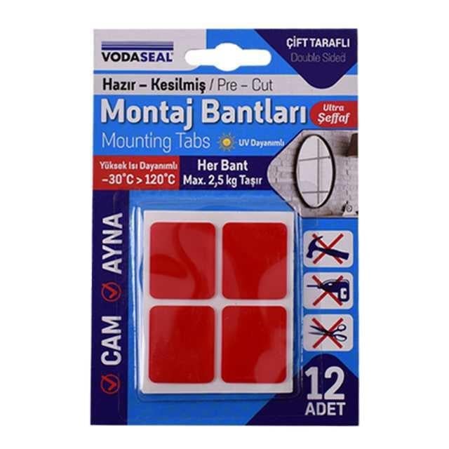 25x30 12 li Çift Taraflı Silikon Bant