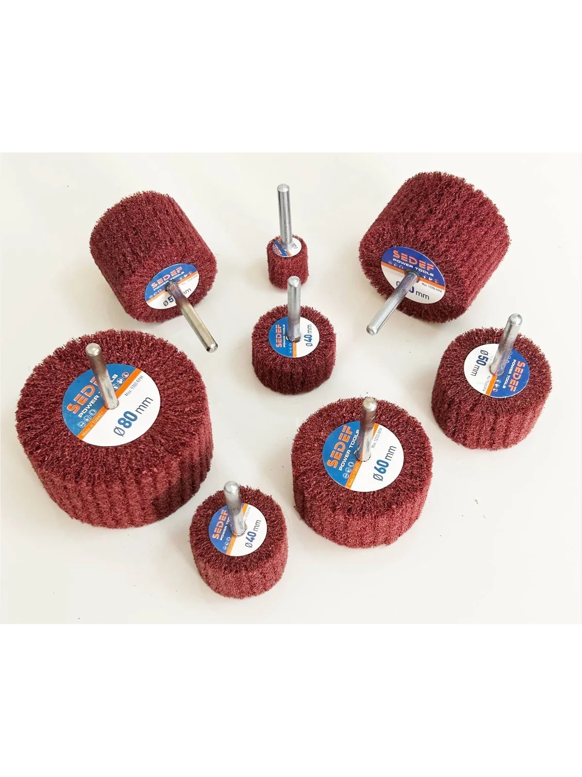 25x30 mm Saplı Elyaf Mop Zımpara