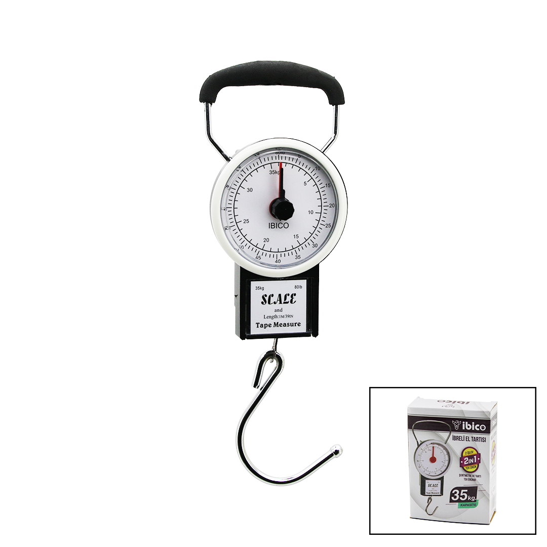 2in1 İbreli Kantar ve 100 cm Metre