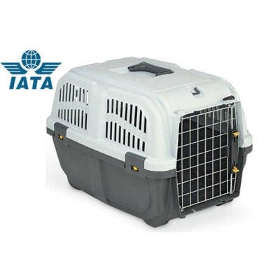 3 Iata Tekerleksiz Plastik Kedi ve Köpek Taşıma Kafesi 60x40x39 Cm
