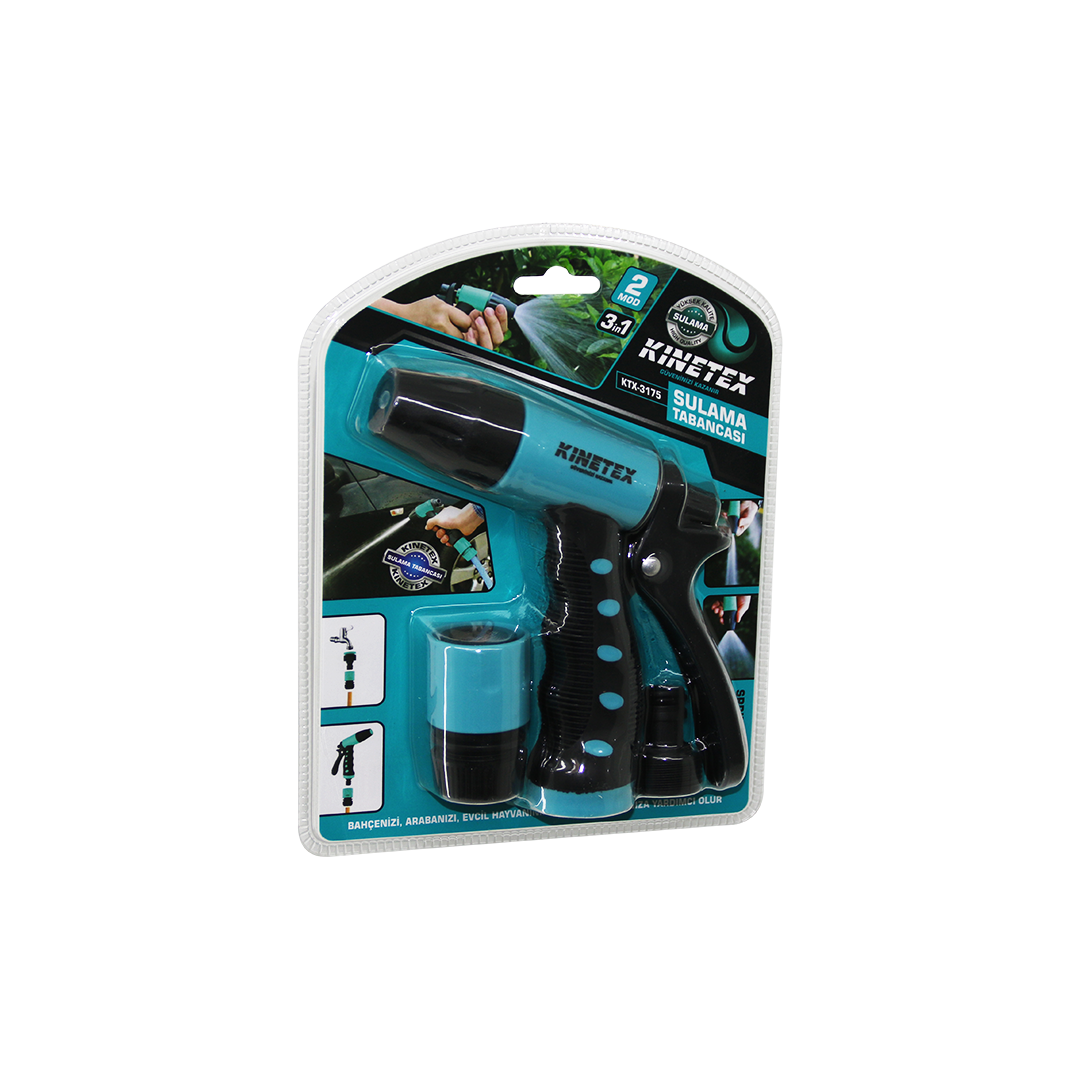 3-in-1 Sulama Tabanca Seti (Tabanca + 2 Bağlantı Aparatı)