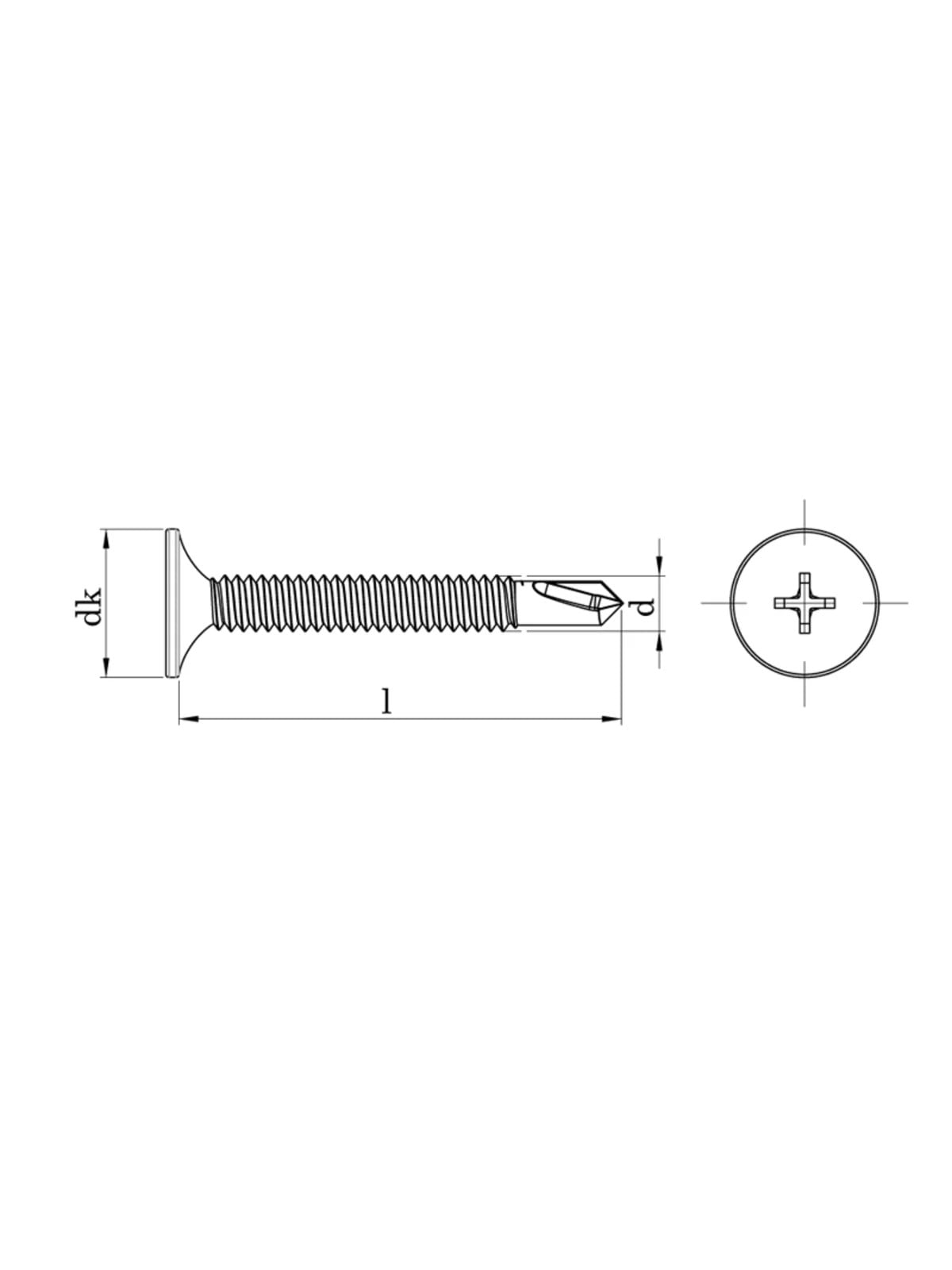 3.5x35 mm Matkap Uçlu Alçıpan Vidası