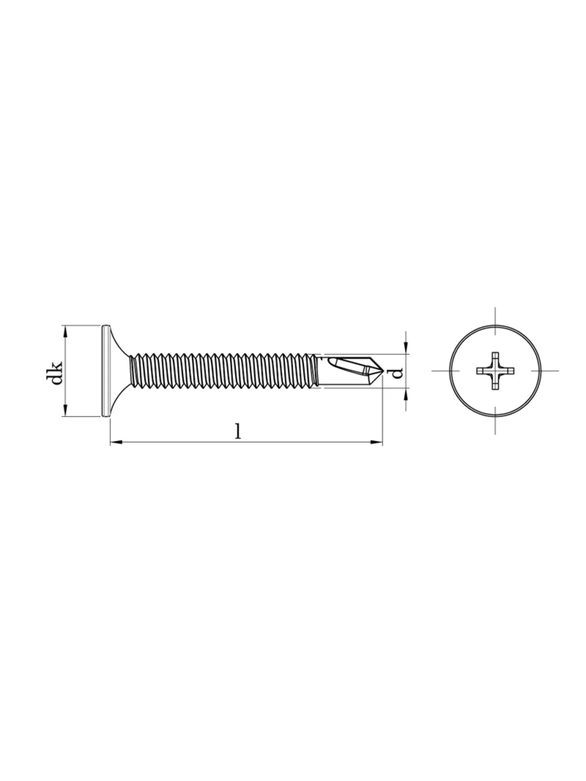 3.5x35 mm Matkap Uçlu Alçıpan Vidası