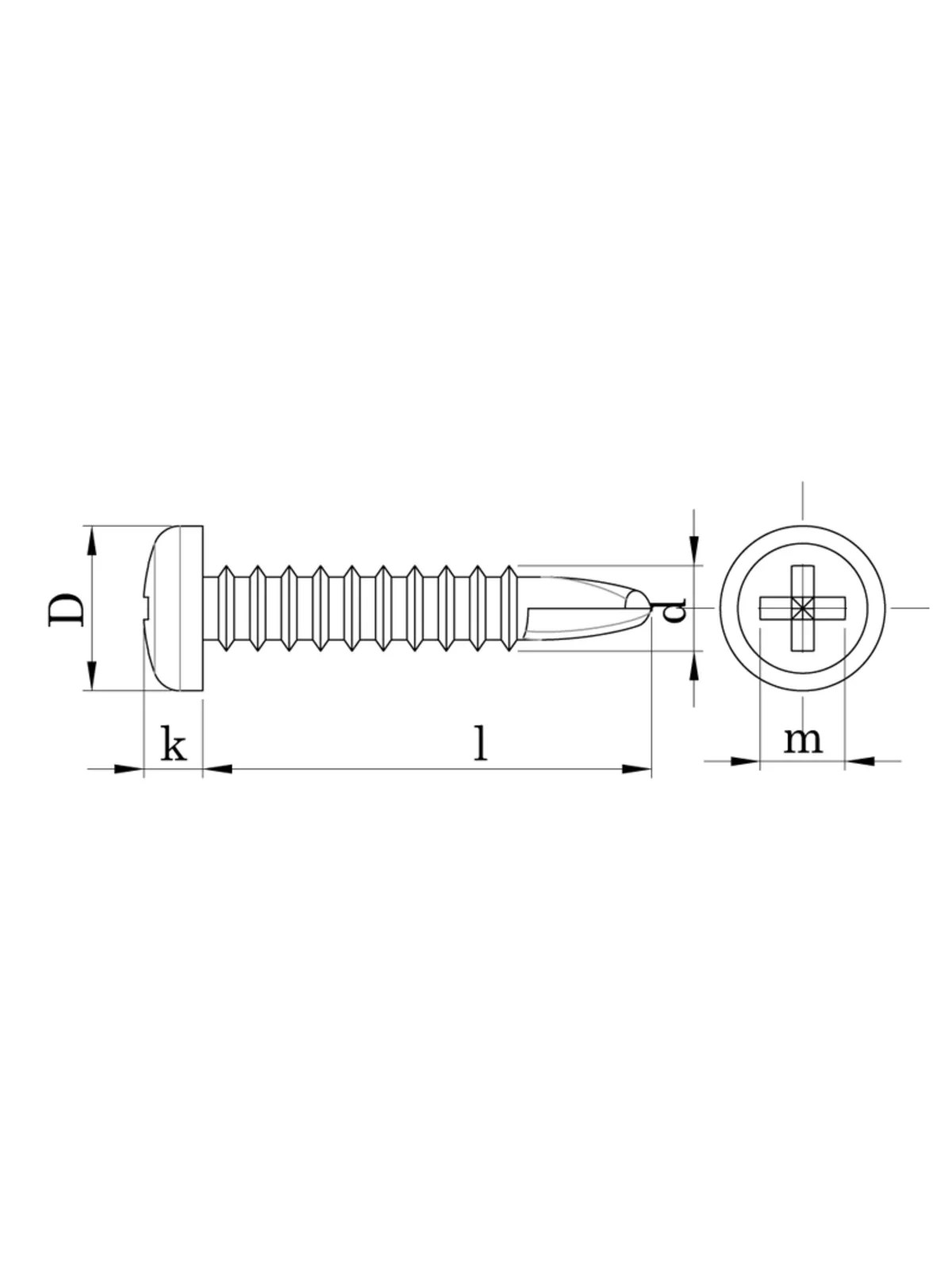 3.9x13 mm YSB Matkap Uçlu Vida DIN 7504N