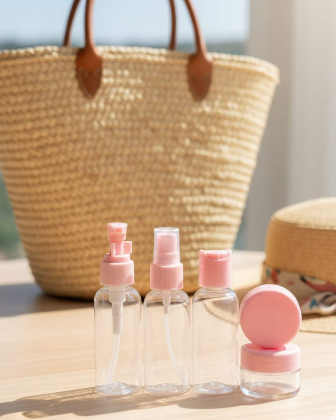 30 ml 5’li Seyahat Banyo Şişe Seti Çantalı