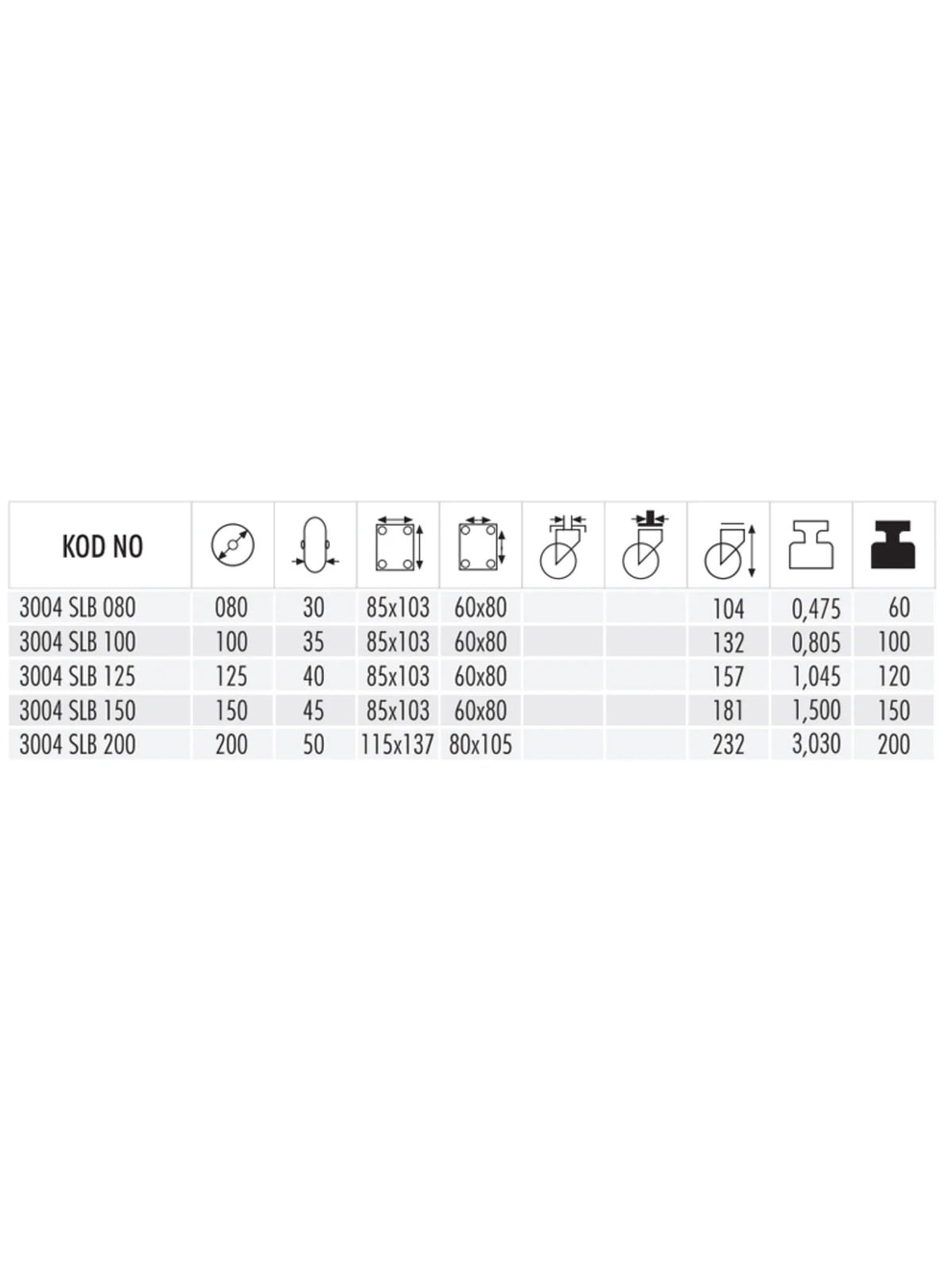 3004 SLB 125  Sabit Saç Jantlı Teker