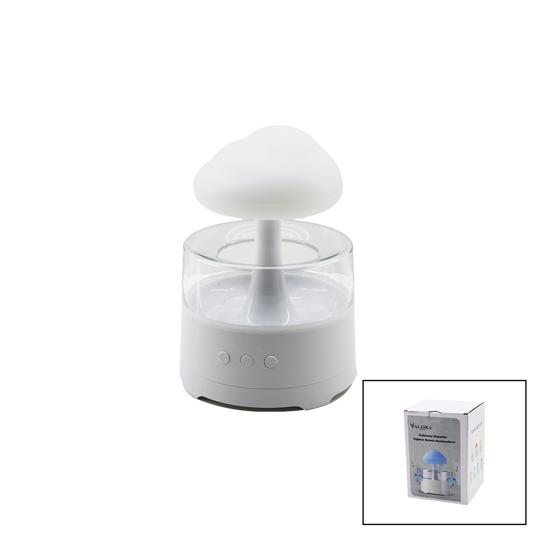 300ml USB Şarjlı Bluetooth Hoparlörlü Hava Nemlendirici - LED, Kumandalı