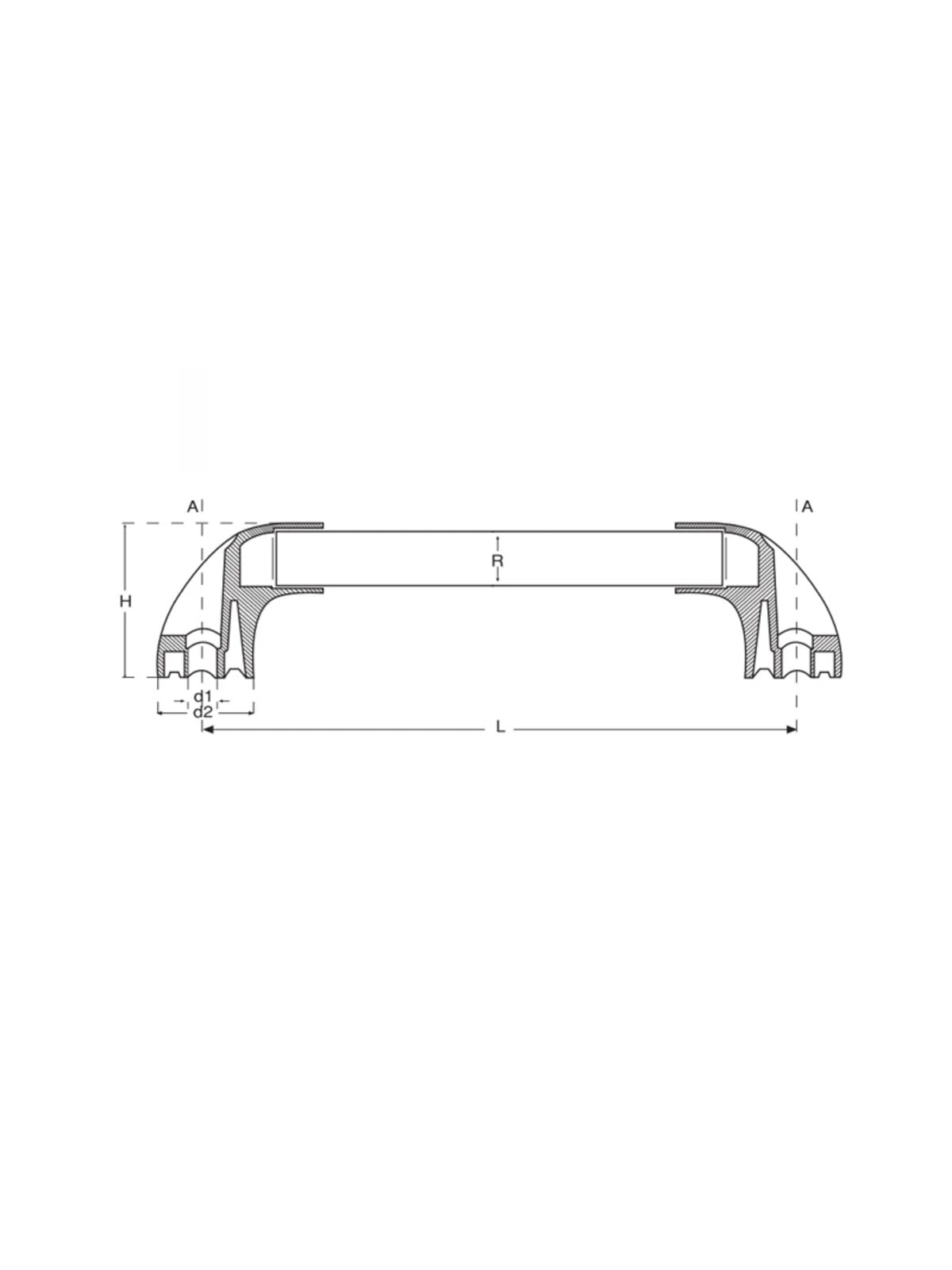 300x30 Plastik Profil Boru Kulp
