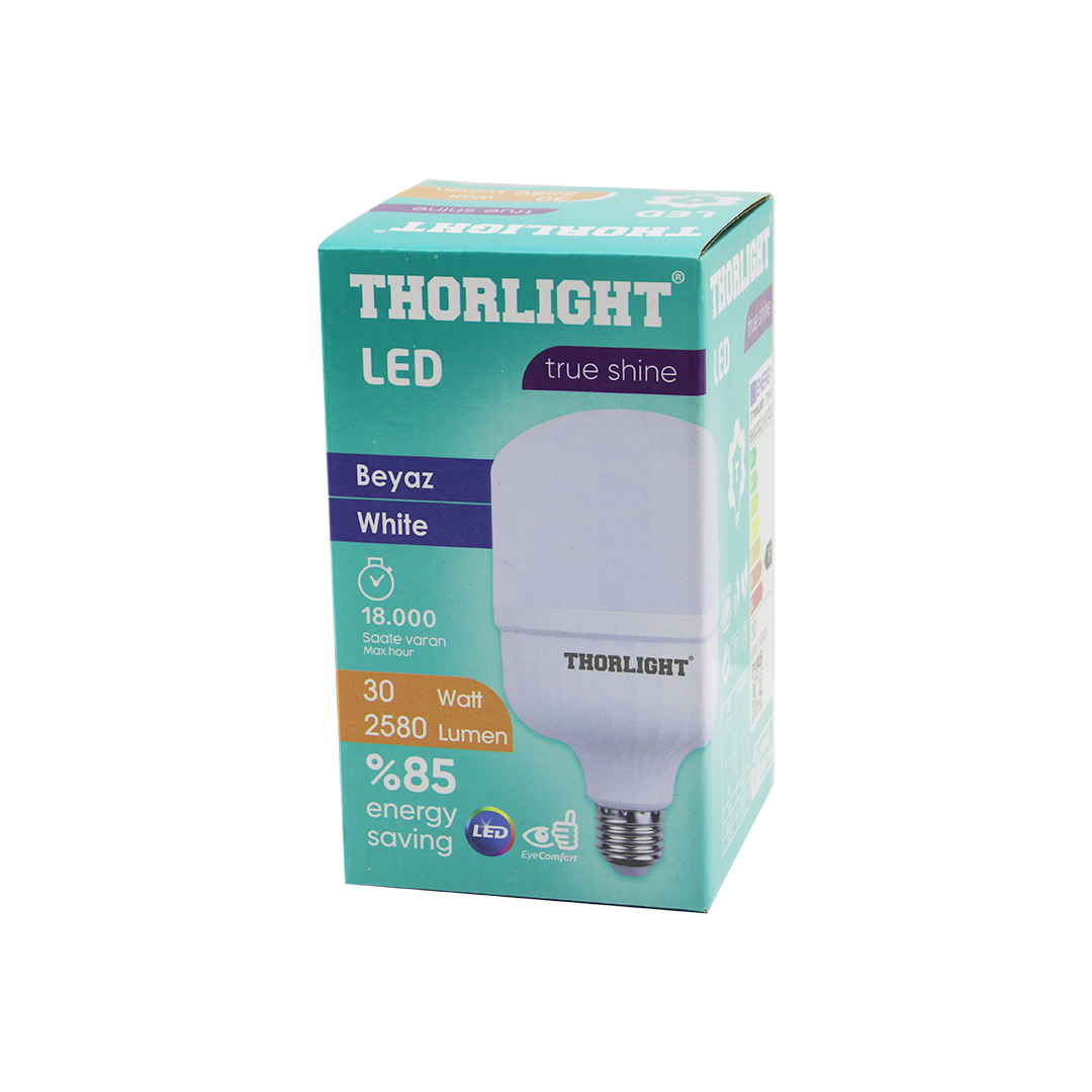 30W E27 LED Ampul 2580 lm 6400K T-Shape