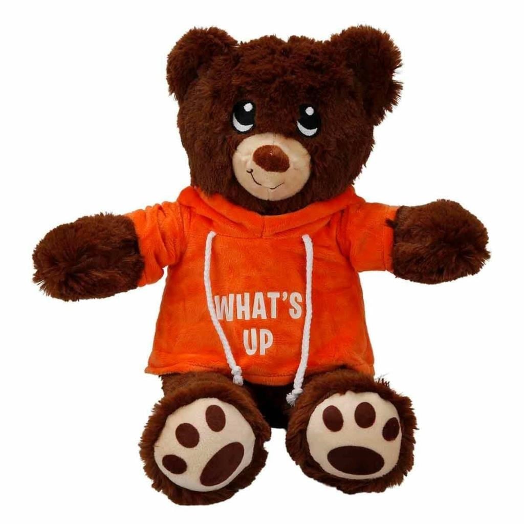 3192 Kapüşonlu Peluş Ayı 30 cm -