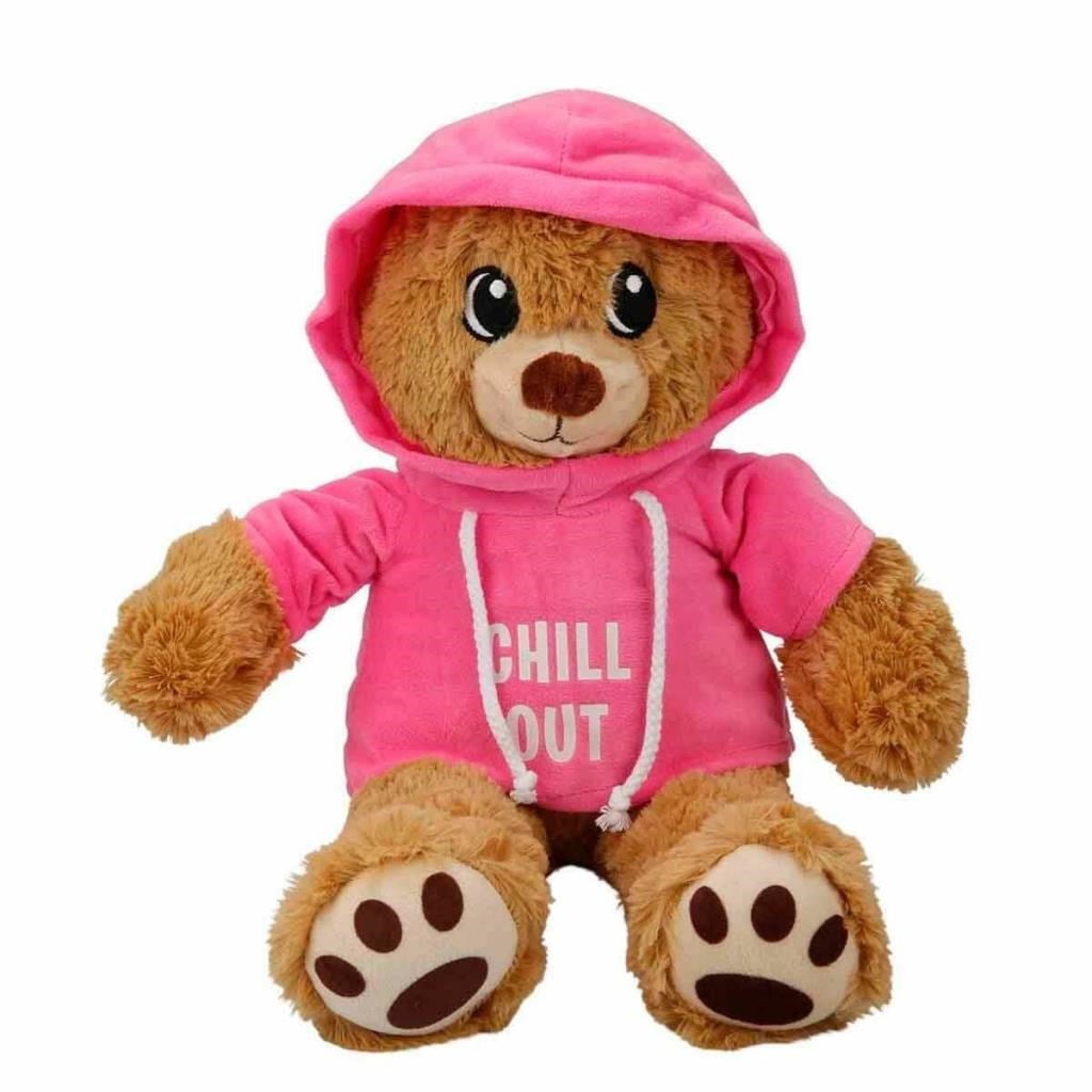 3192 Kapüşonlu Peluş Ayı 30 cm -