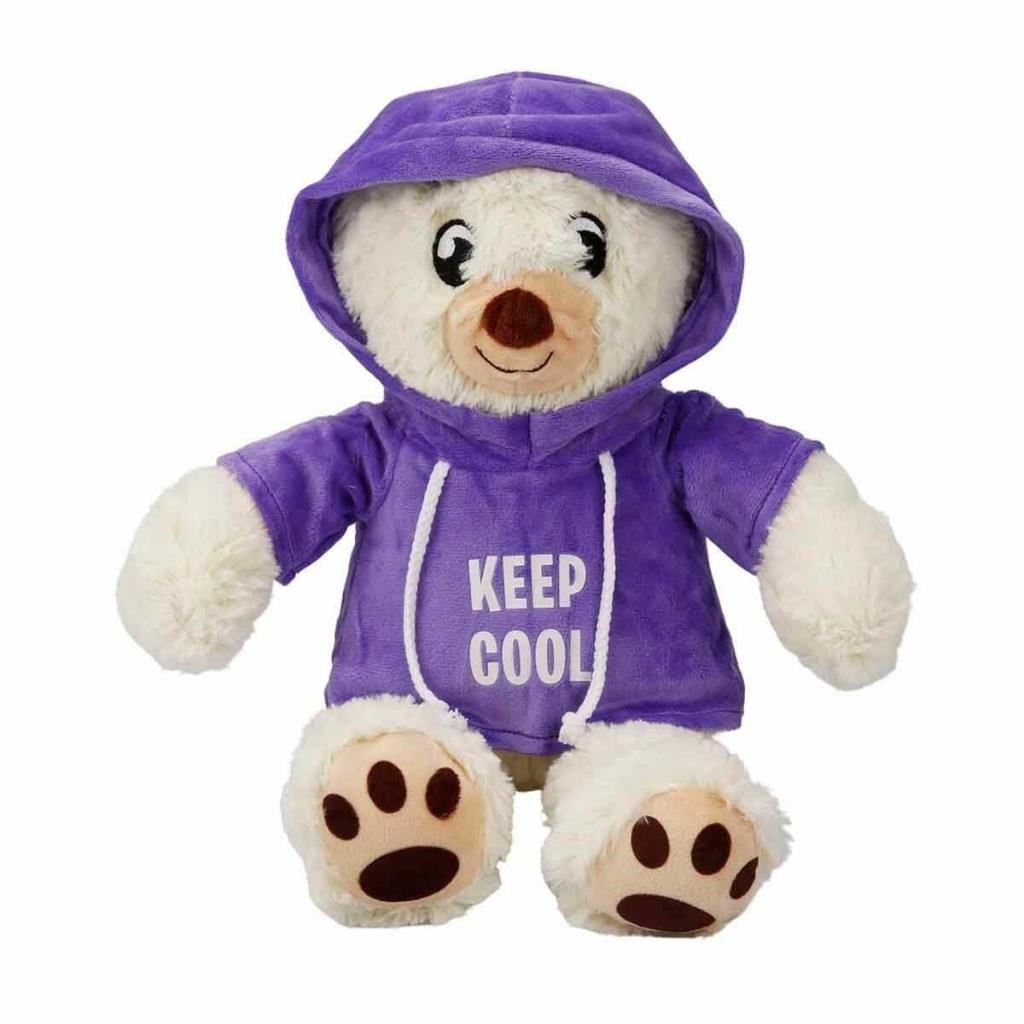 3192 Kapüşonlu Peluş Ayı 30 cm -