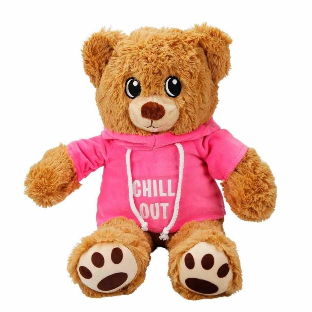 3192 Kapüşonlu Peluş Ayı 30 cm -