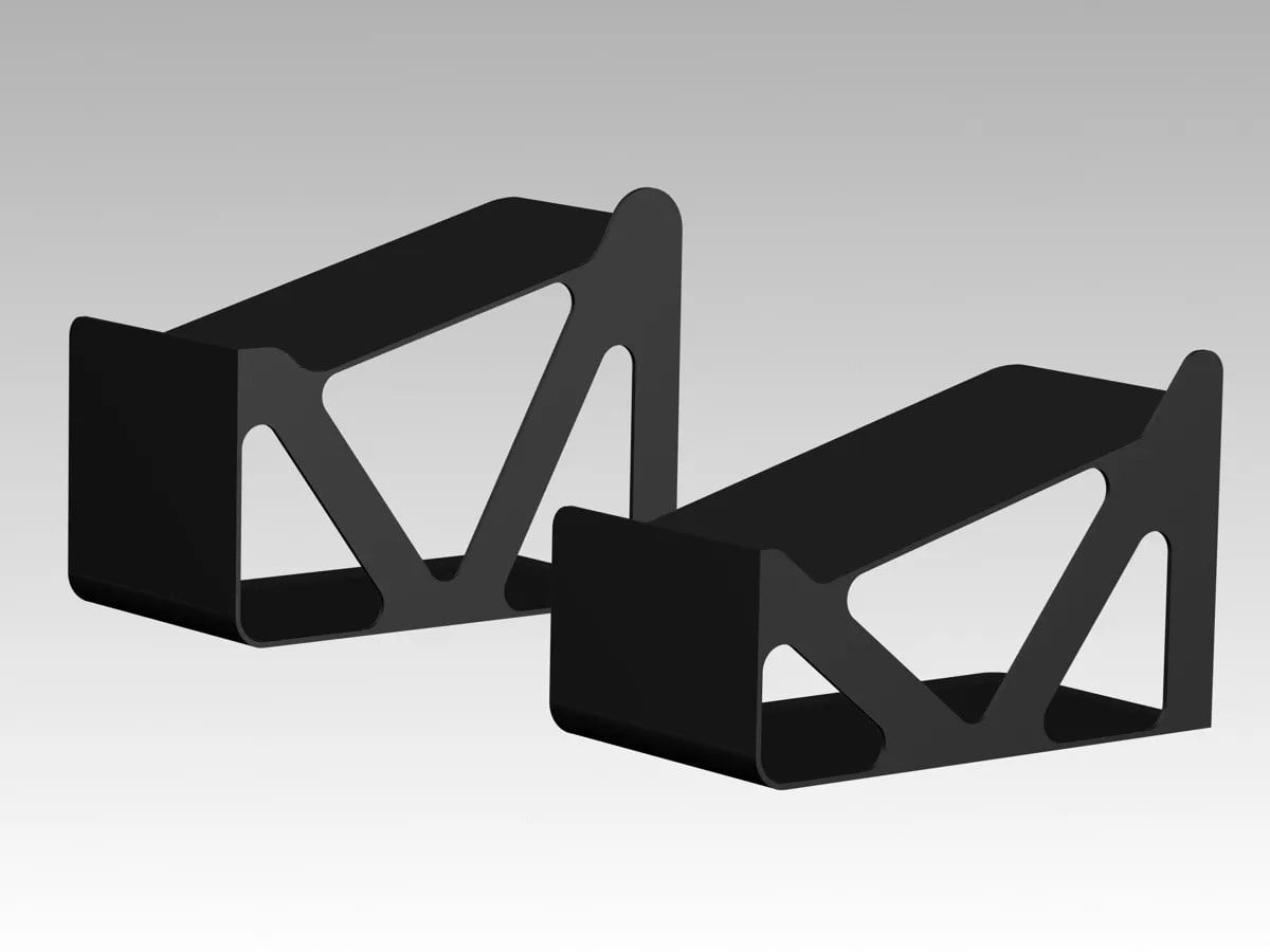 3D Baskı Çift Katlı Ayakkabı Rafı Ayakkabı Düzenleyici İstiflenebilir Ayakkabı Tutucu Siyah