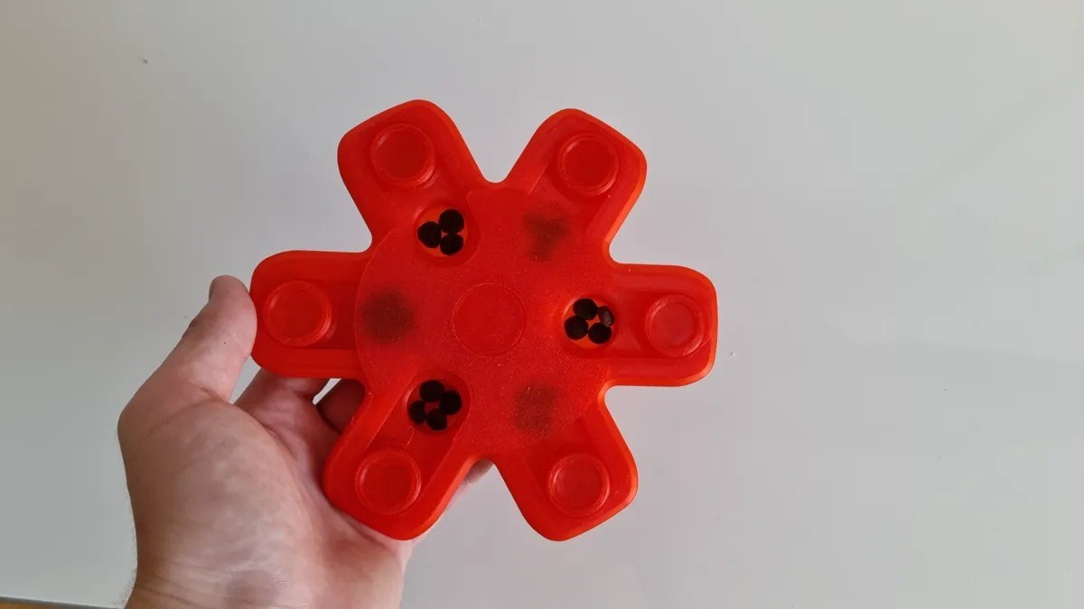 3D Baskı Ödül Mamalı Köpek ve Kedi Zeka Oyuncağı Akıllı Ödül Puzzle Kırmızı