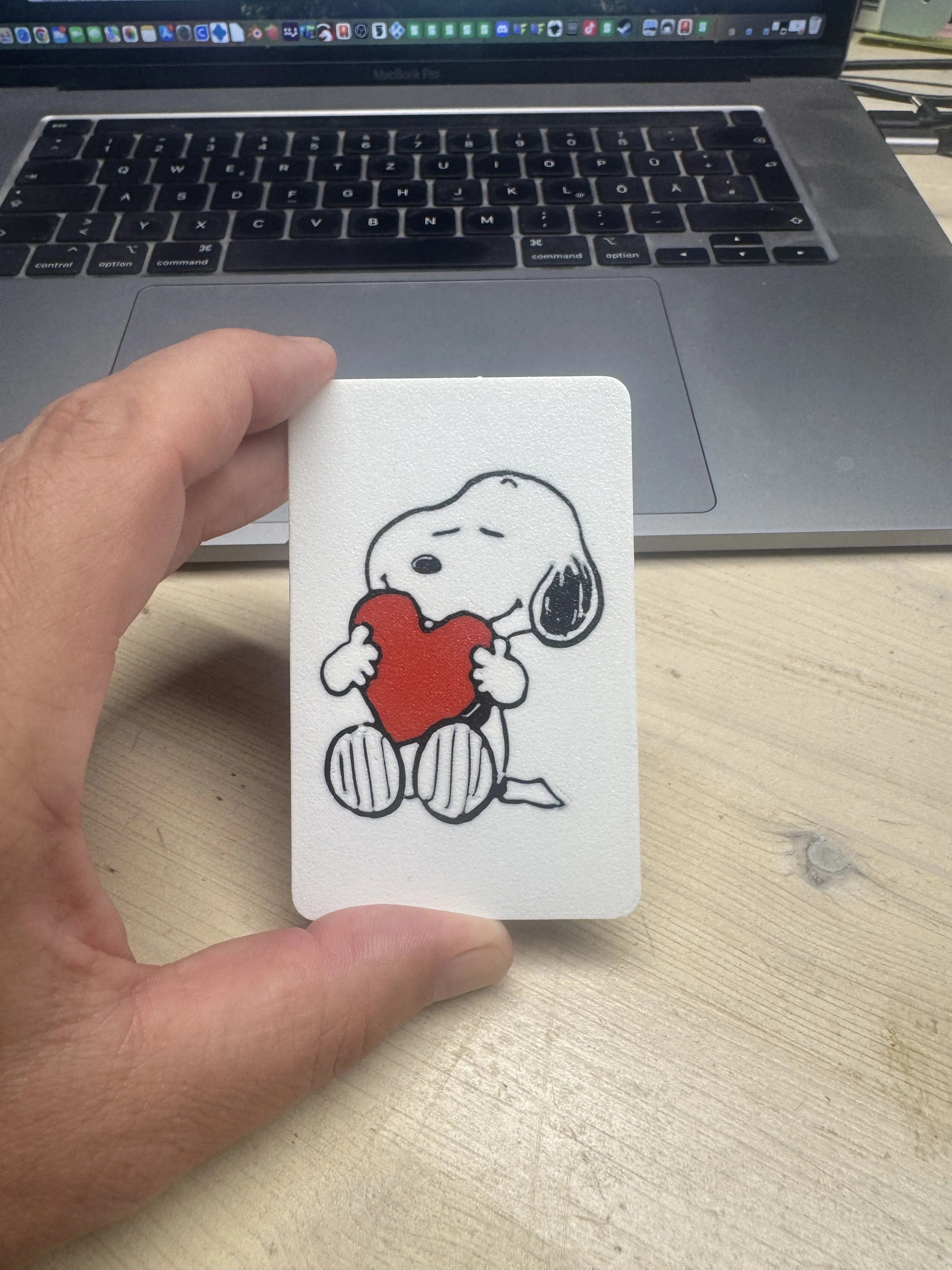 3D Baskı Sevimli Köpek Desenli Dekoratif Banka Kartı Kılıfı