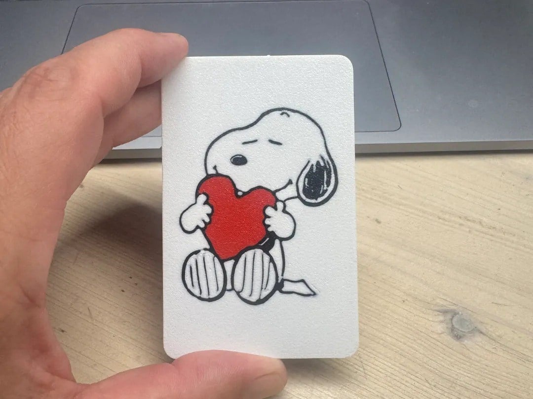 3D Baskı Sevimli Köpek Desenli Dekoratif Banka Kartı Kılıfı