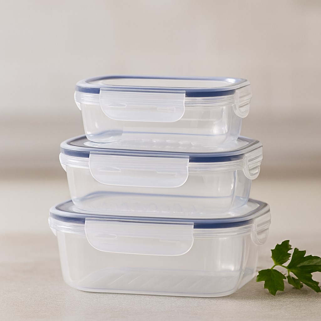 3lü Sızdırmaz Saklama Kabı Seti (500/1000/1700 ml)