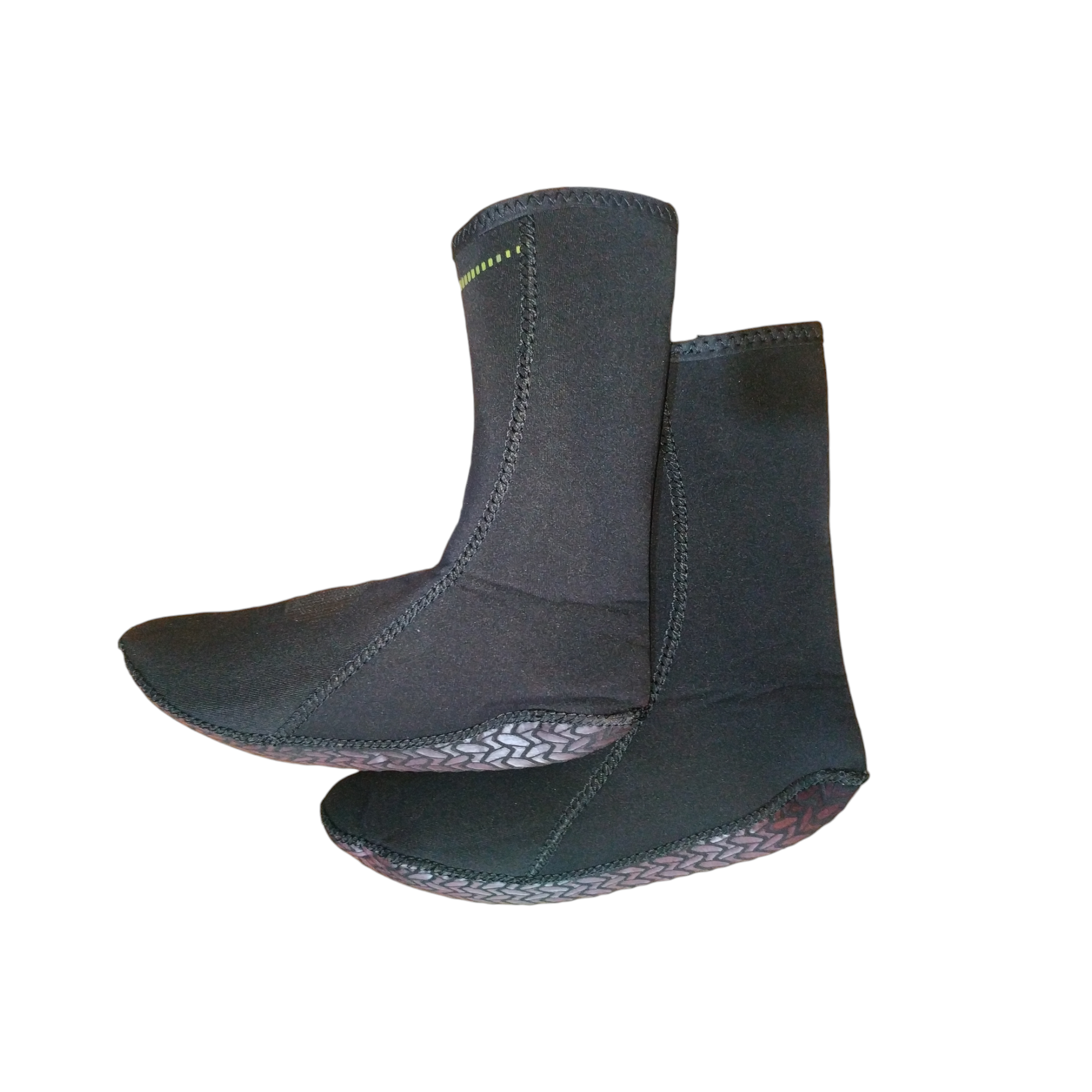 3mm Neopren Kaydırmaz Tabanlı Siyah Dalış Çorabı - 38-39
