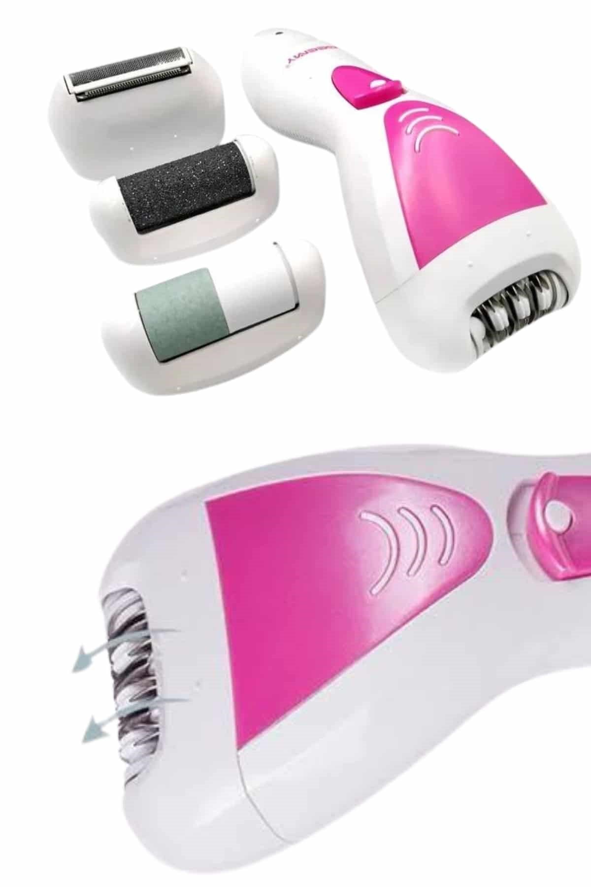 4 Başlıklı Bakım Cihazı Epilatör Tüy Alma Makinesi Topuk Törpüsü