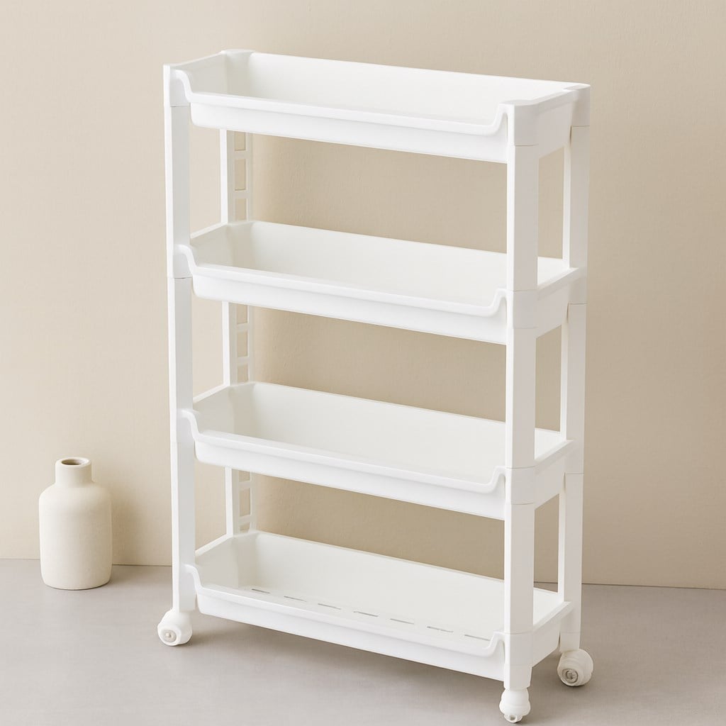 4 Katlı Tekerlekli Sepet Organizer Raf 465x145x670mm
