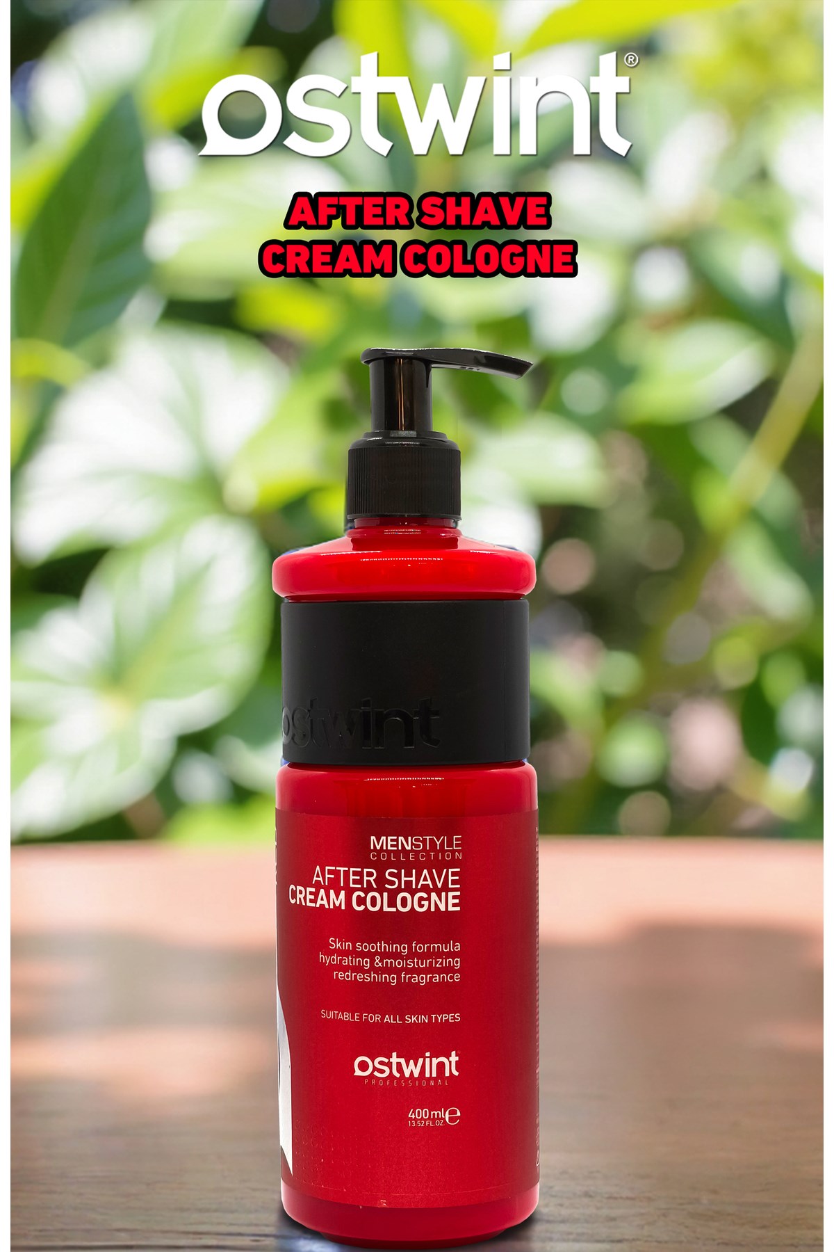 400 Ml Aftershave Cream Cologne Red