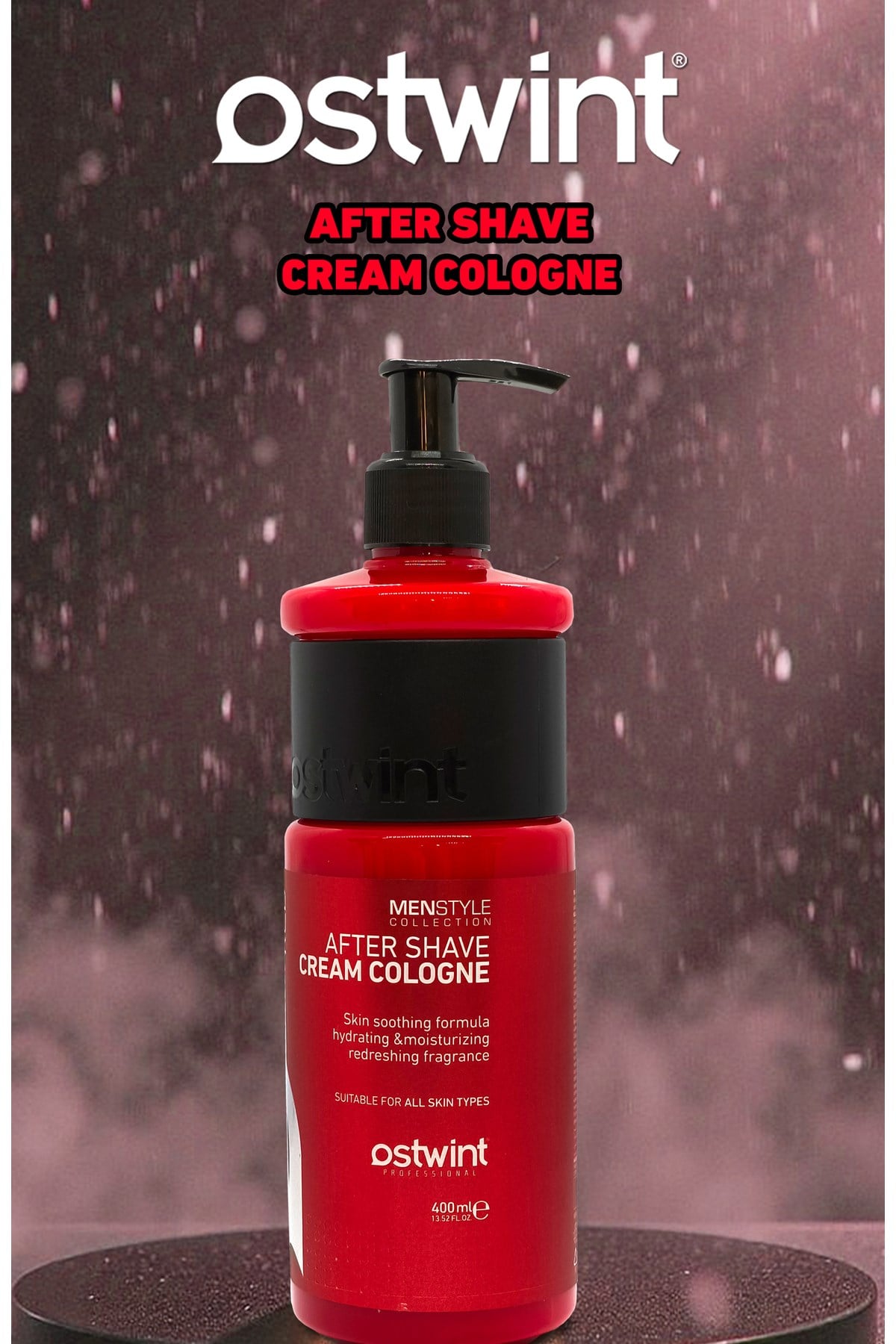 400 Ml Aftershave Cream Cologne Red