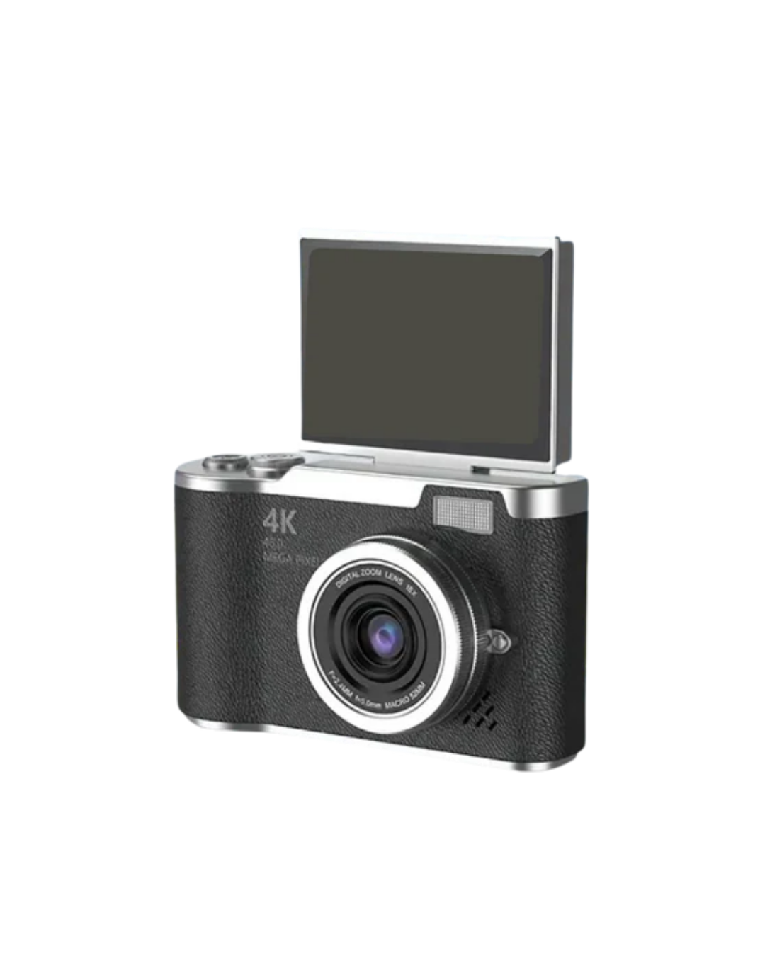 48 MP Kompakt Dijital Kamera 4K Video 8X Zoom ve Flip Ekran Selfie Vlog Uyumlu