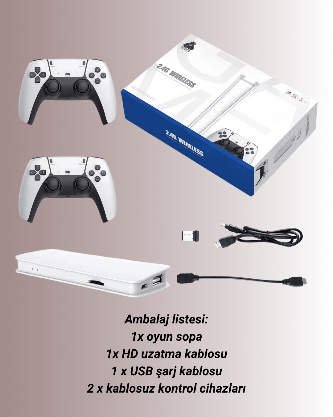 4K Destekli Bluetooth Retro Oyun Konsolu – M15 Modeli