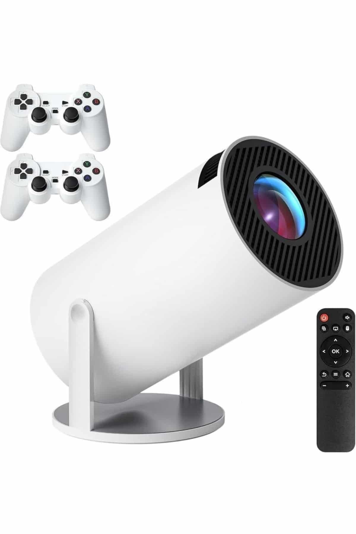 4K Wireless Çift Kollu Kumandalı Oyun Projeksiyonu Retro Video Oyunu Yeni Nesil