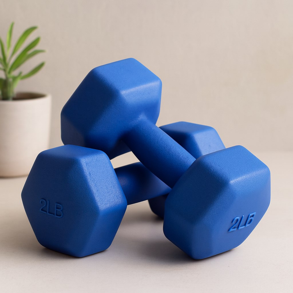 5 kg Plastik Köşeli Dambıl - 2li Set