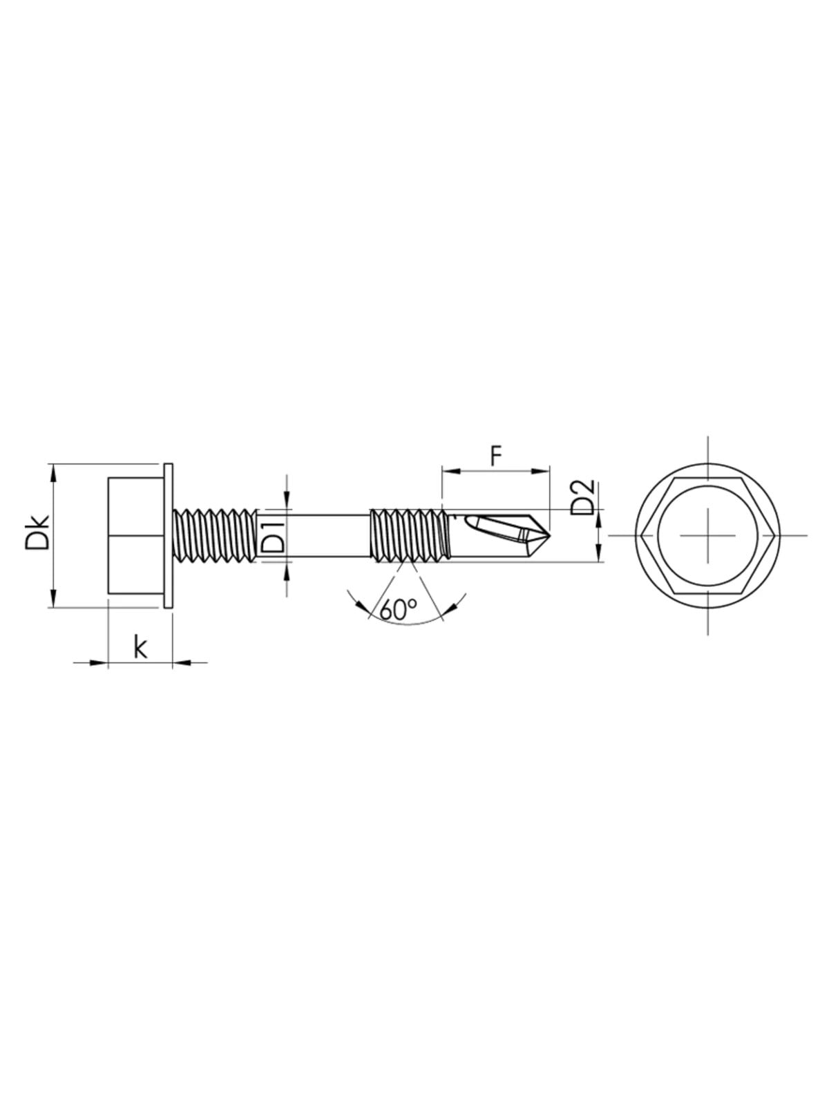5.5x75 mm Poliüretan Panel Vidası 6 mm Deler