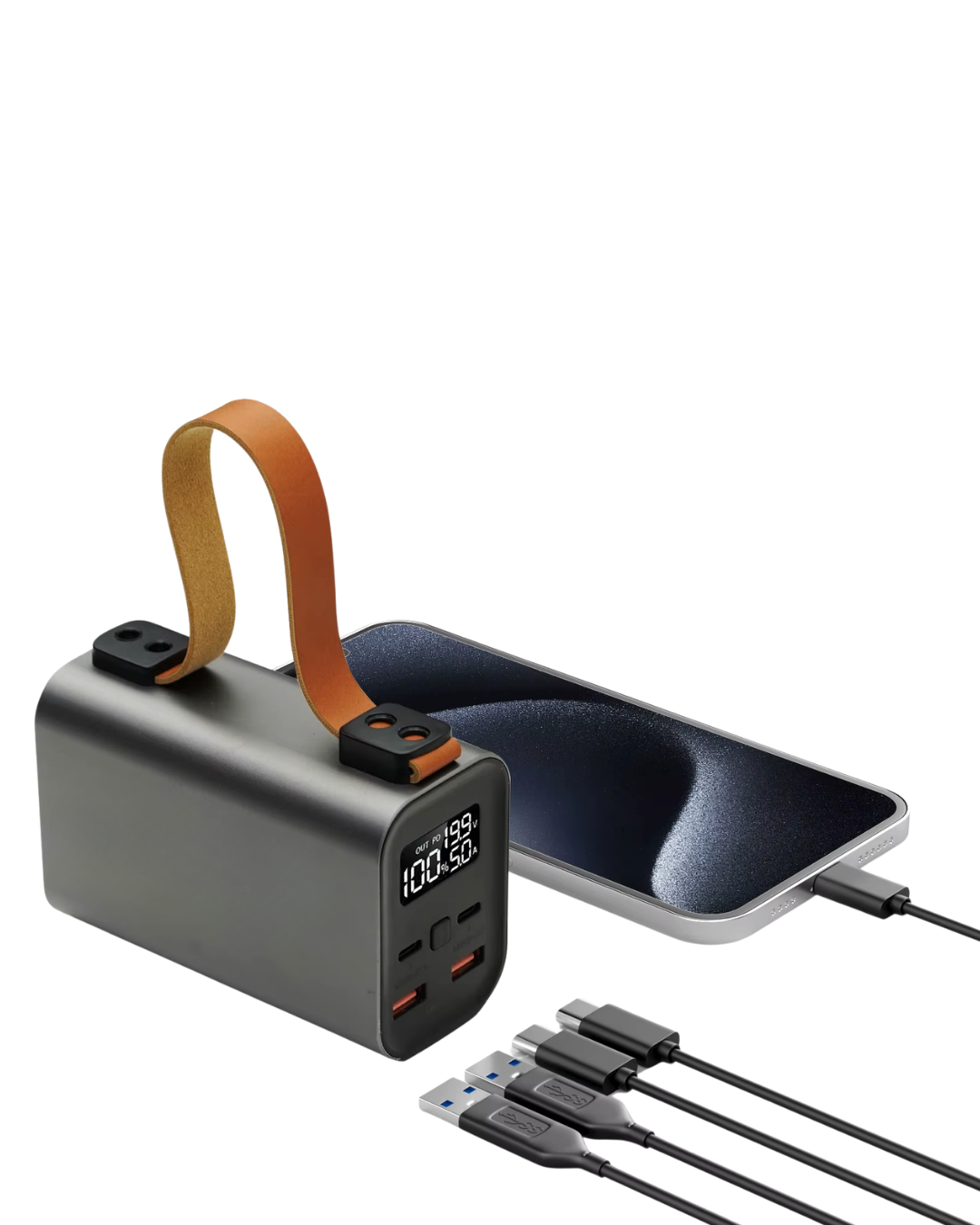 50000mAh Yüksek Kapasiteli Power Bank Çoklu Çıkışlı Fast Charge