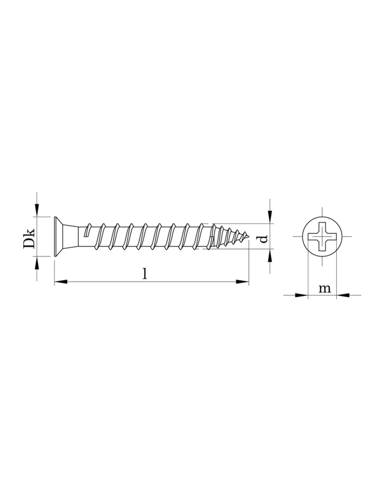 5x35 mm Sunta Vidası DIN 7505