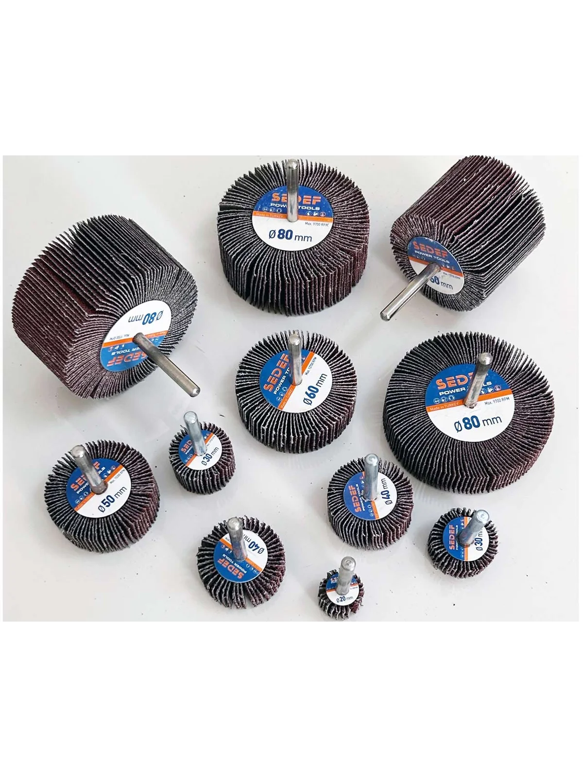 60x50 mm 40 Kum Saplı Mop Zımpara