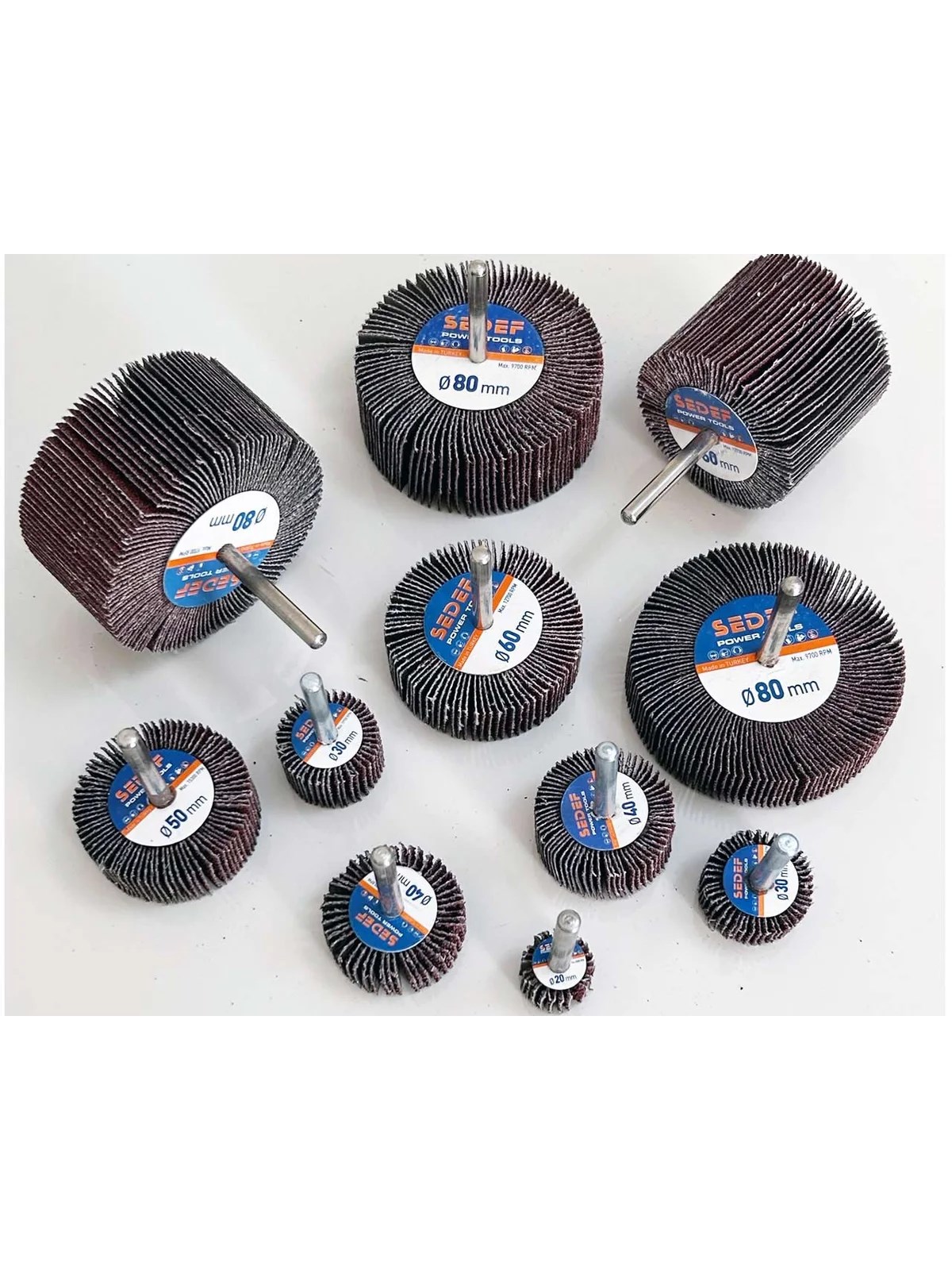 60x50 mm 80 Kum Saplı Mop Zımpara