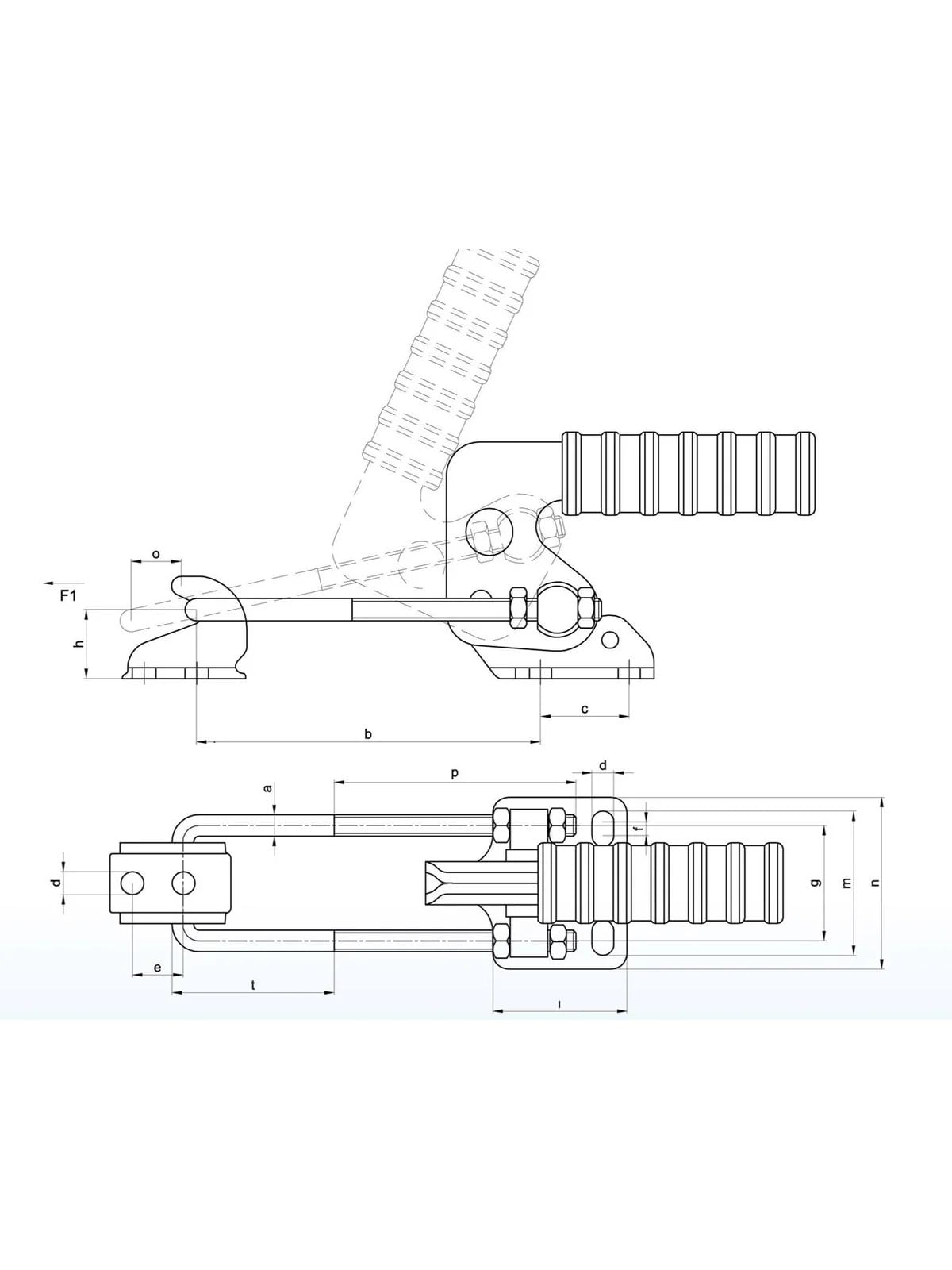 610-4 Kancalı Klamp İtme Çekme