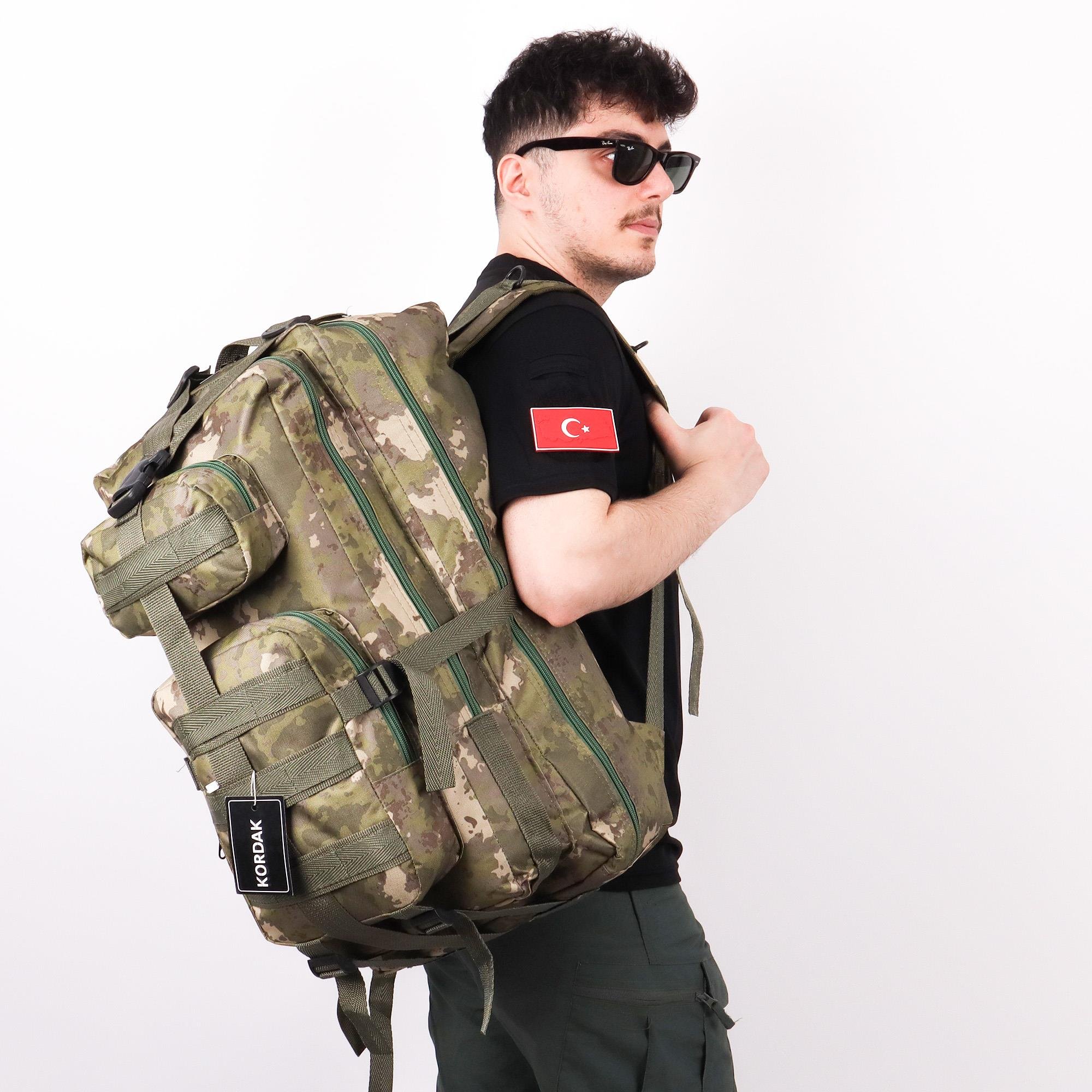 65 lt Jandarma Kamuflaj Outdoor Sırt Çantası