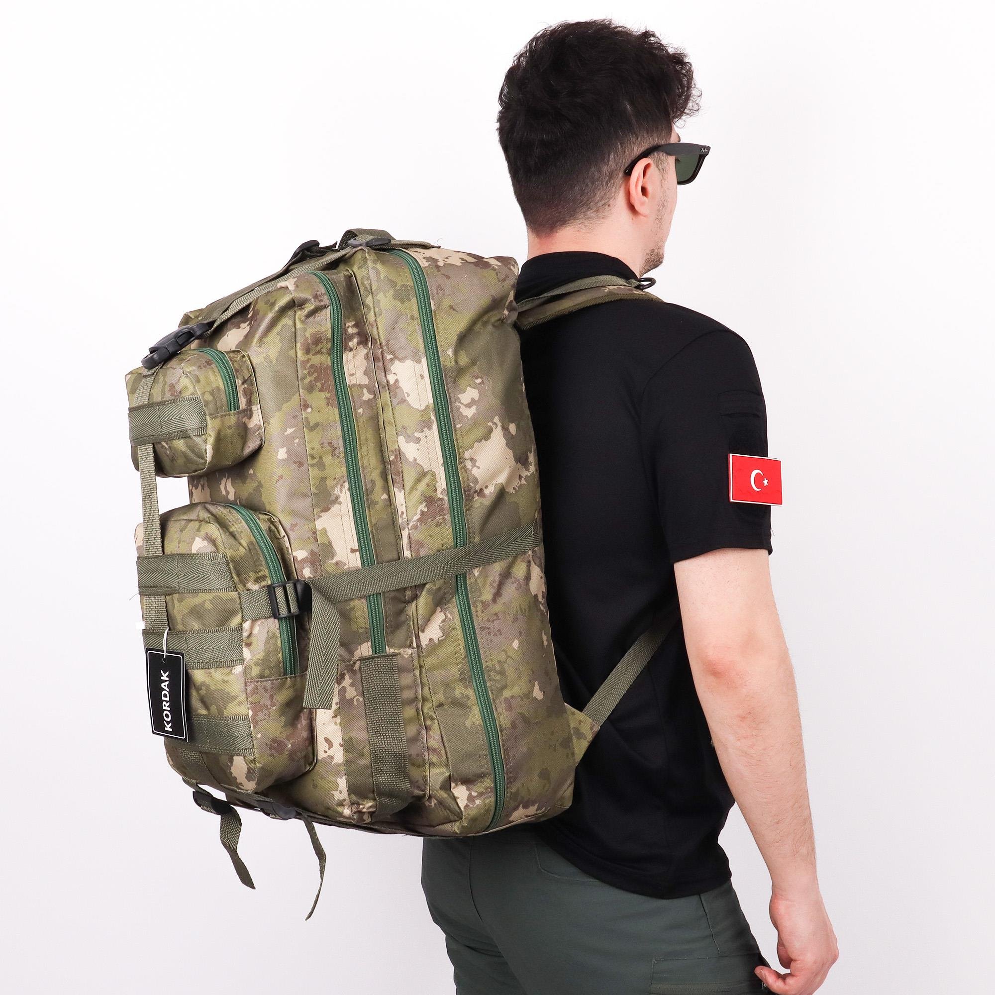 65 lt Jandarma Kamuflaj Outdoor Sırt Çantası
