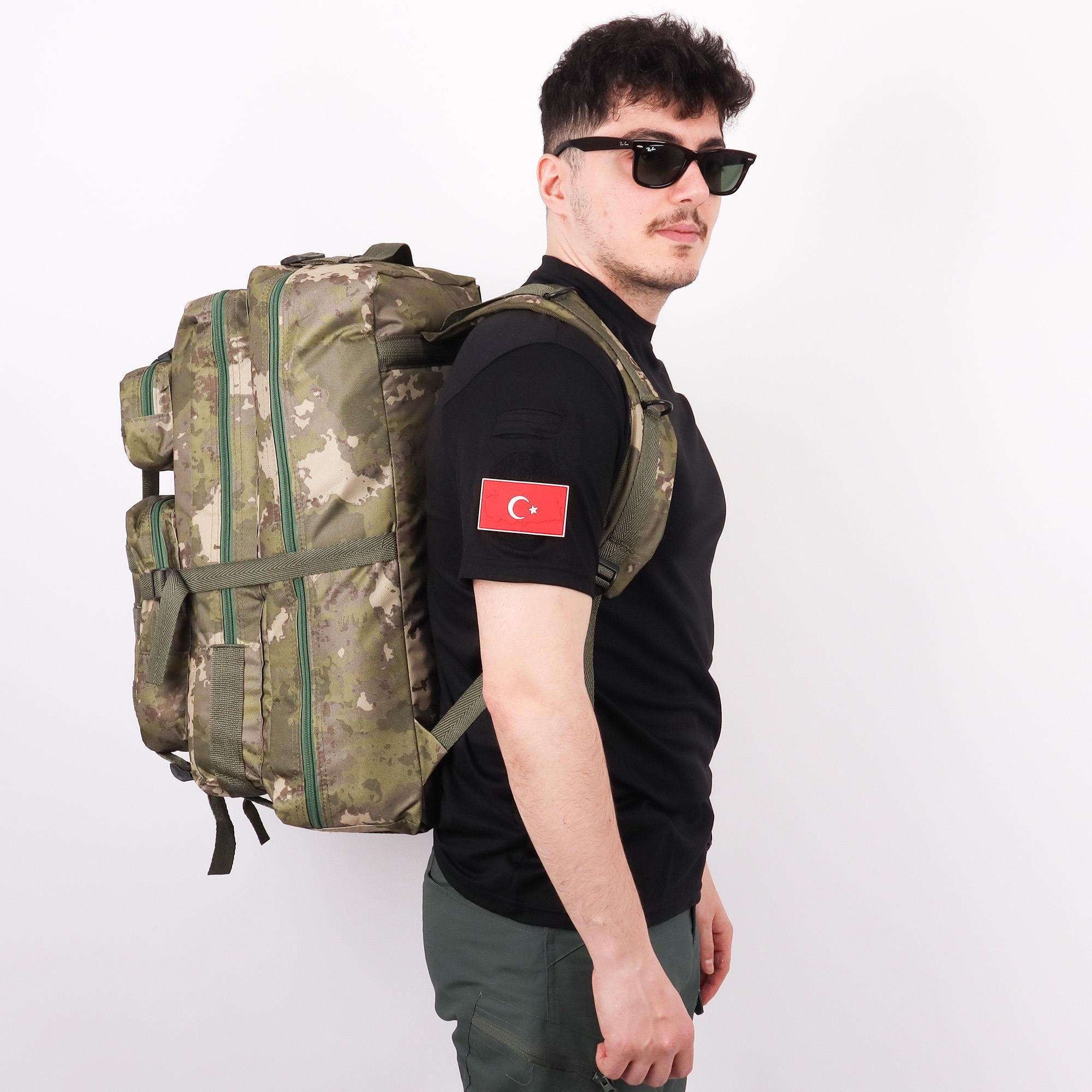 65 lt Jandarma Kamuflaj Outdoor Sırt Çantası