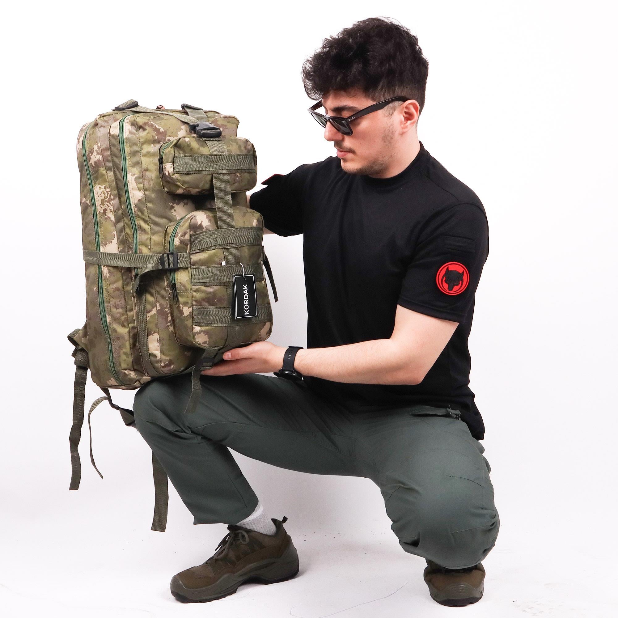 65 lt Jandarma Kamuflaj Outdoor Sırt Çantası
