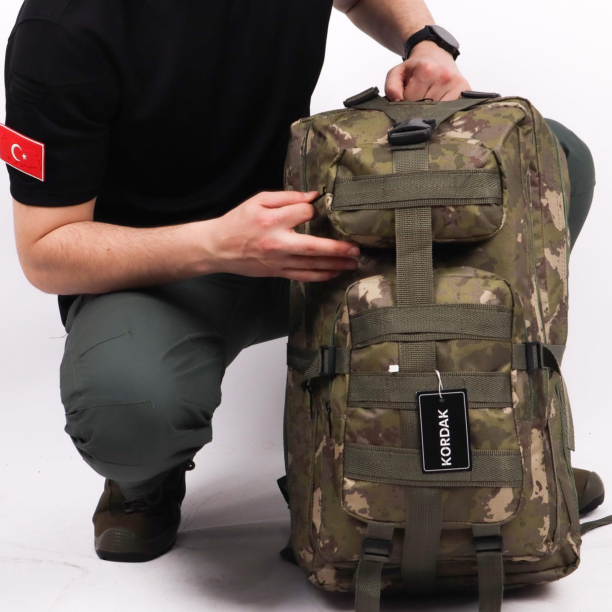 65 lt Jandarma Kamuflaj Outdoor Sırt Çantası